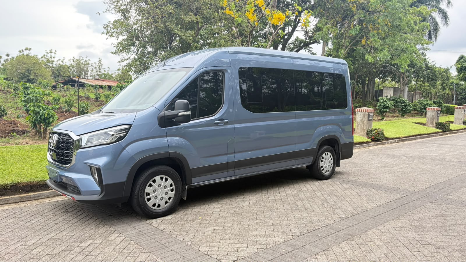 Private transportation van in Costa Rica ready for airport pickups